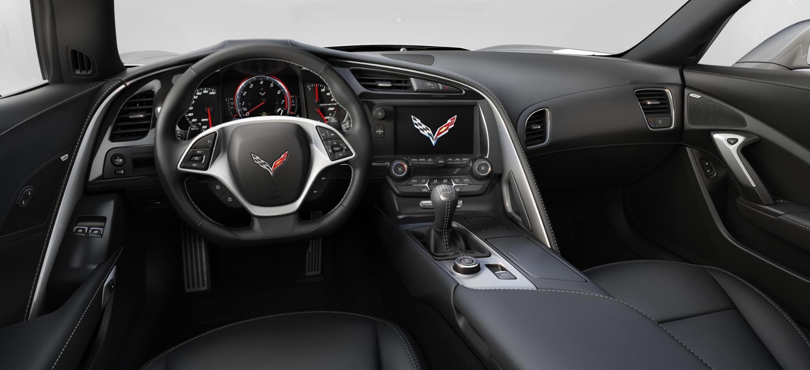 2018 Chevrolet Corvette Grand Sport Black Leather Interior